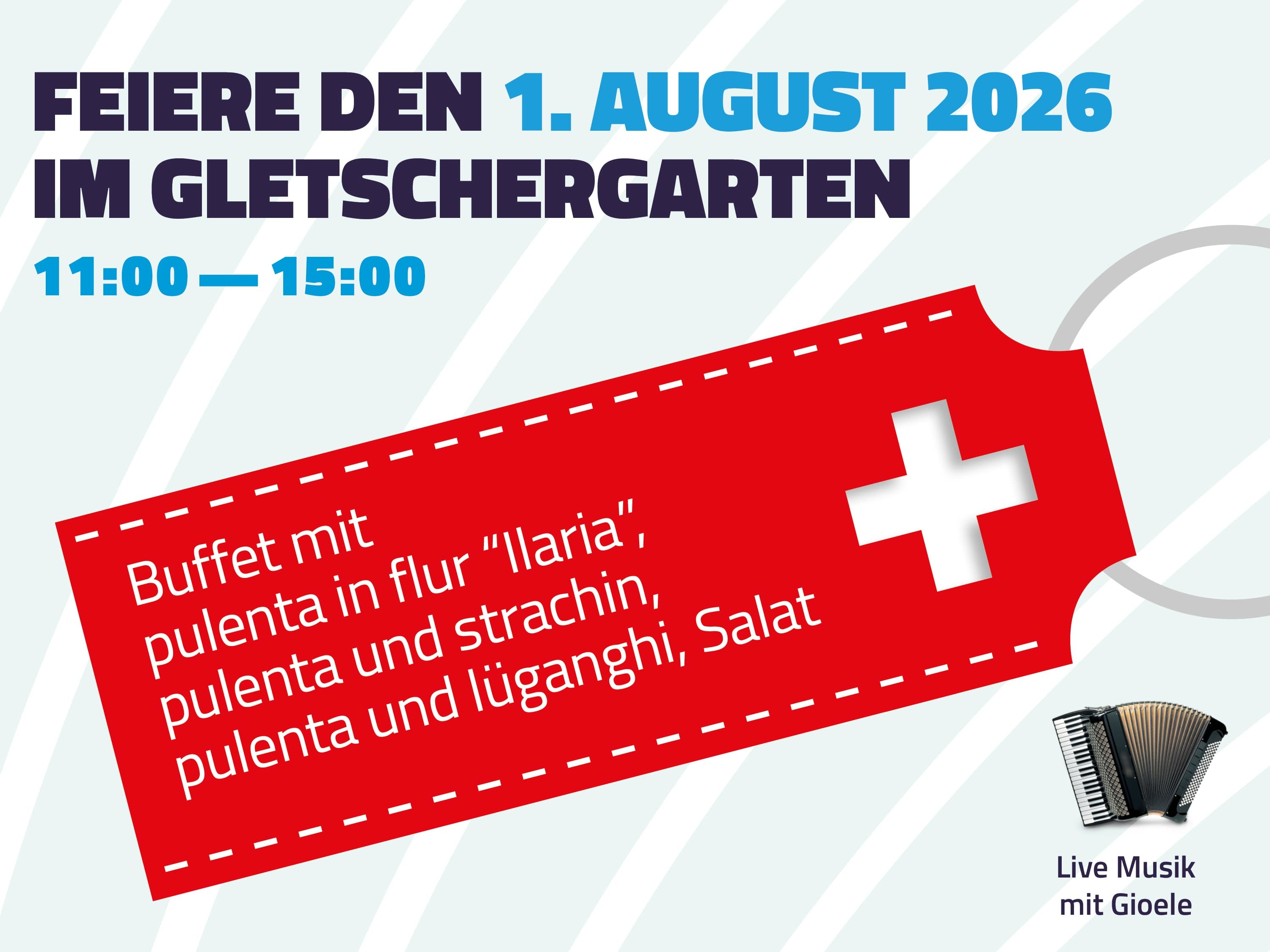 Feiere den 1. August im Gletschergarten
